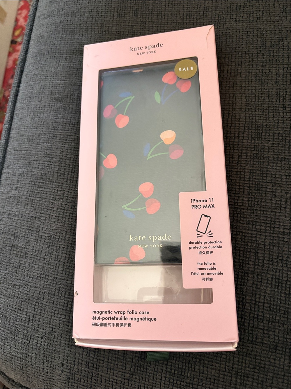 kate spade Cherry Pattern iPhone 11 Pro Max Folio Case - Green